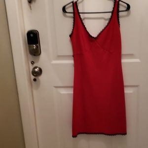 Fiorucci vintage red slip dress red small